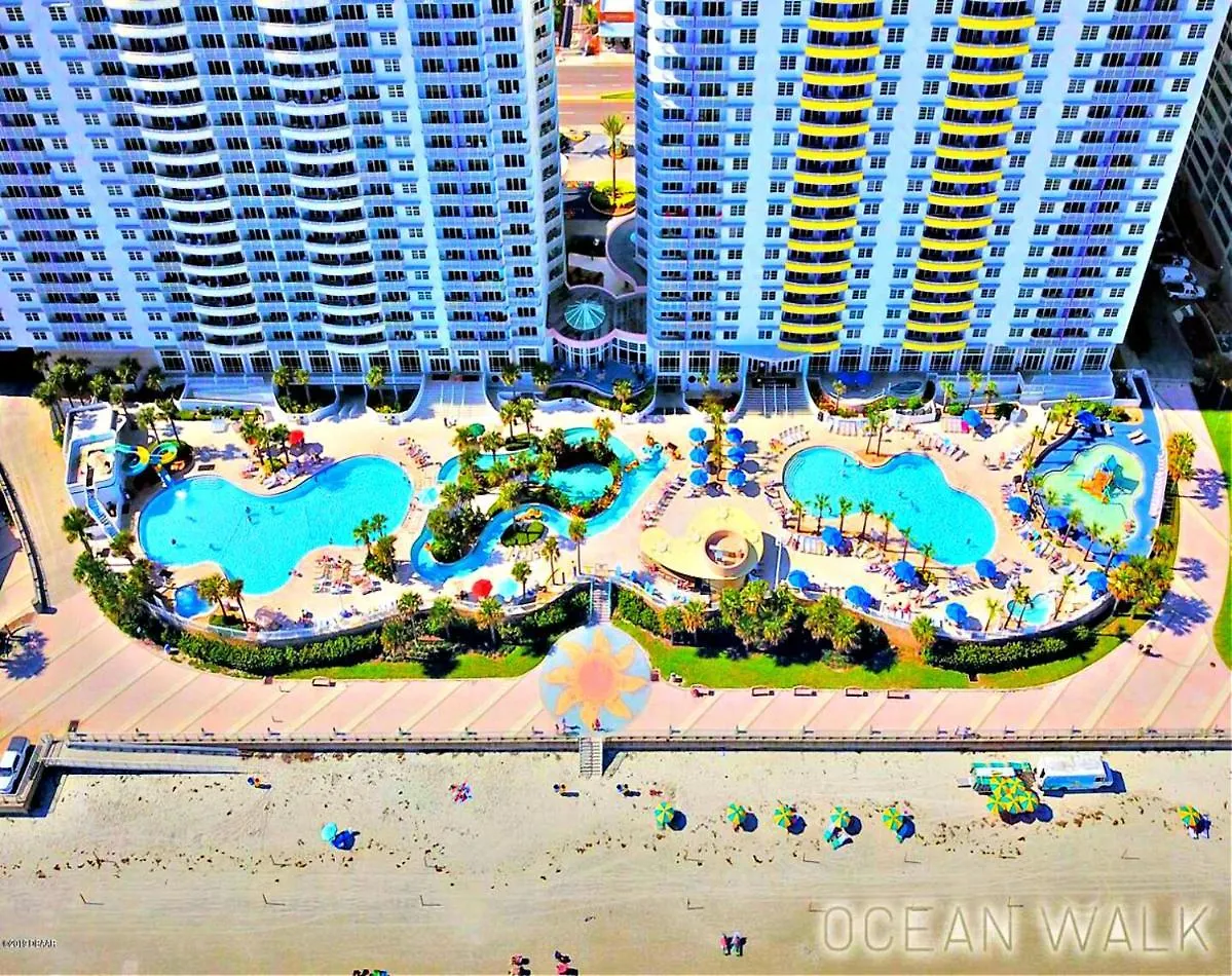 Apartment 14Th Floor 2 Bedroom Resort Condo Direct Oceanfront Wyndham Ocean Walk Resort Daytona Beach 1401